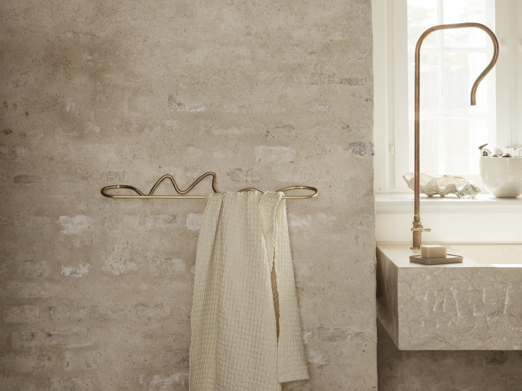 HIMREYLD Crochet Mural Cuivre Pour Serviette Et Peignoir Crochet