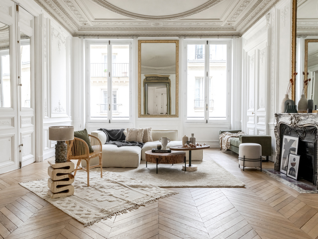 Conseils déco pour un salon blanc total look - Made in meubles