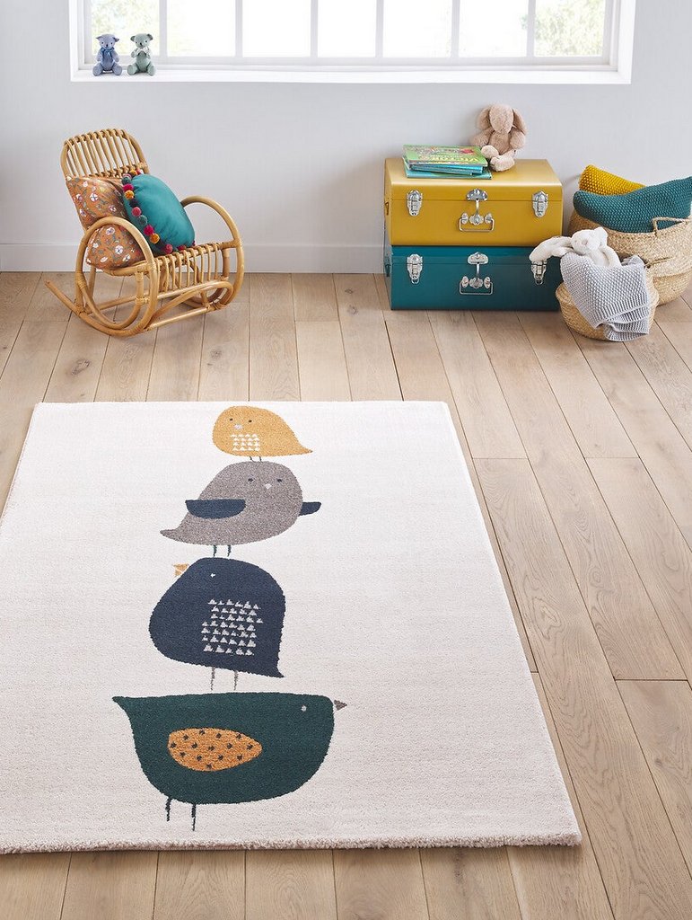 Tapis enfant motif oiseaux