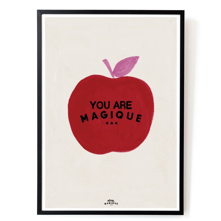 affiche pomme rouge
