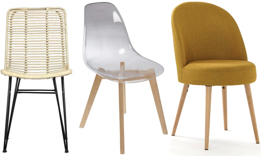 comment assortir chaises dépareillées