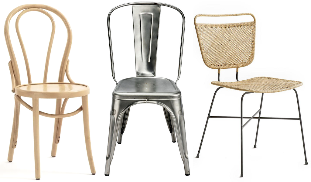 chaises dépareillées design
