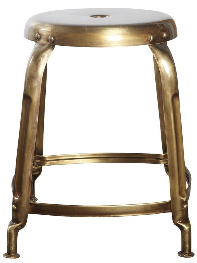 tabouret vintage laiton