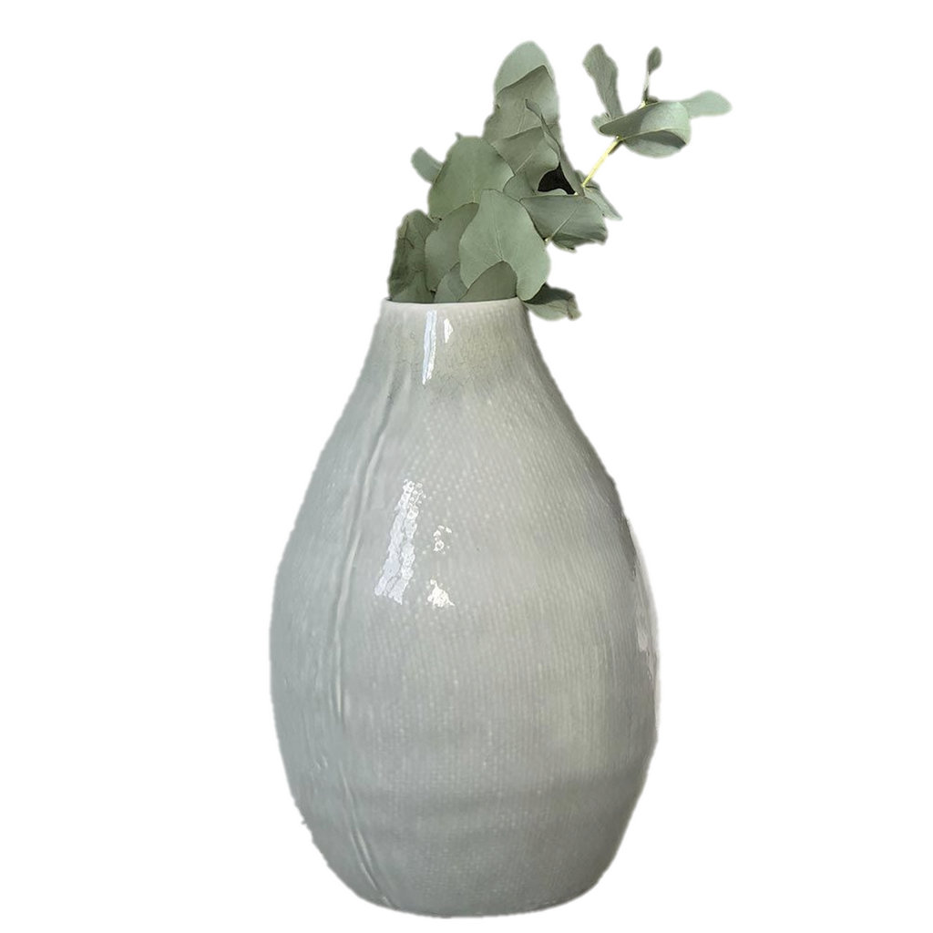 vase en céramique vert