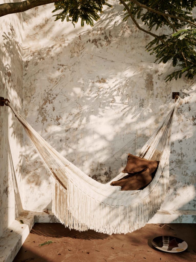 terrasse avec hamac