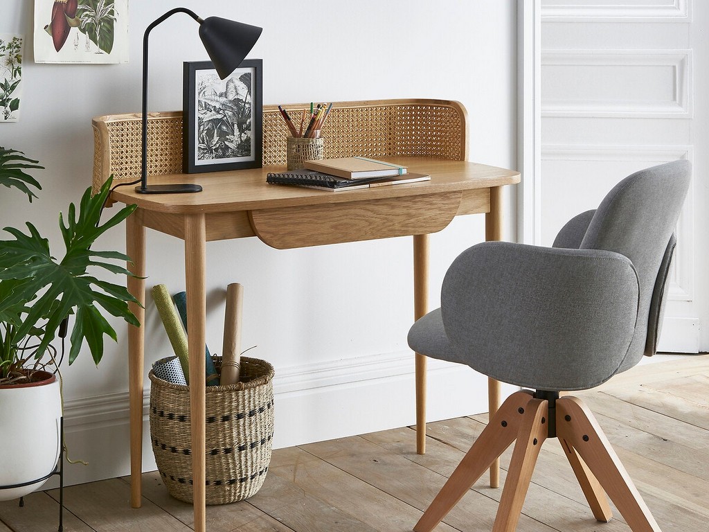 Bureau Informatique Table de Travail Ordinateur avec Grand Plateau en Verre  Trempé et Tiroir Intégré Idéal pour Bureau Chambre 120 x 60 x 75 cm Blanc  et Bois