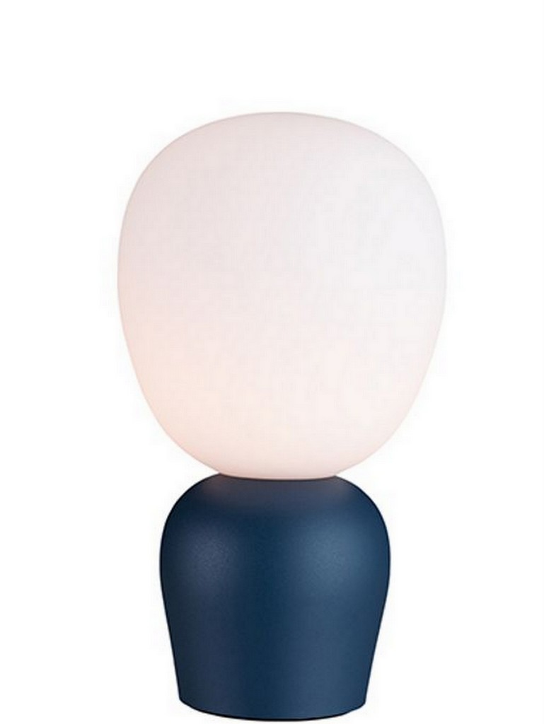 lampe sculpture bleue