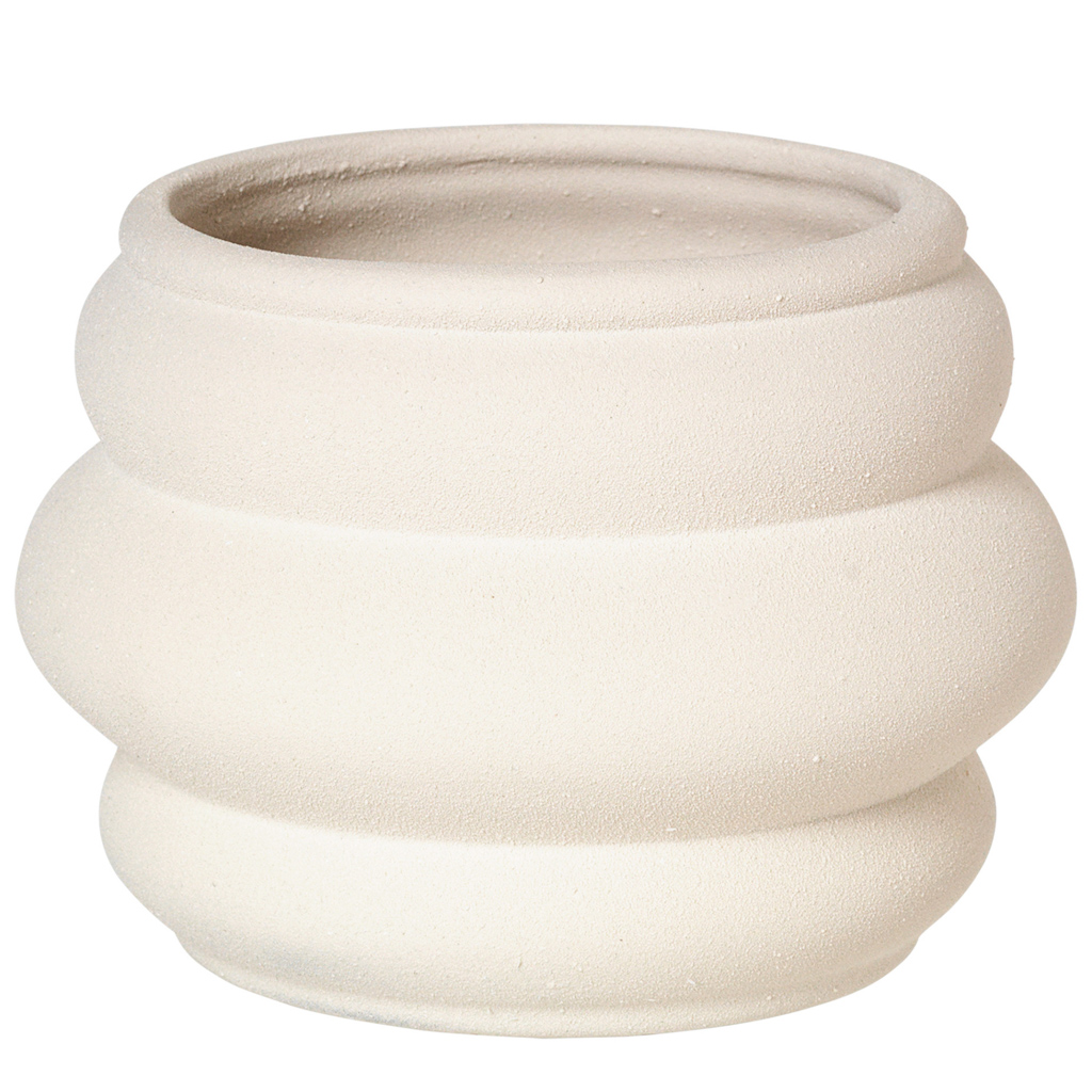 cache pot céramique blanche