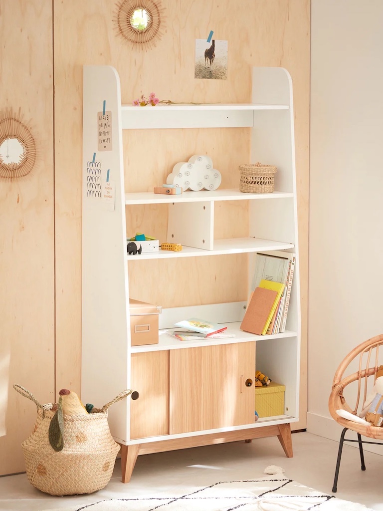 bibliothèque chambre enfant