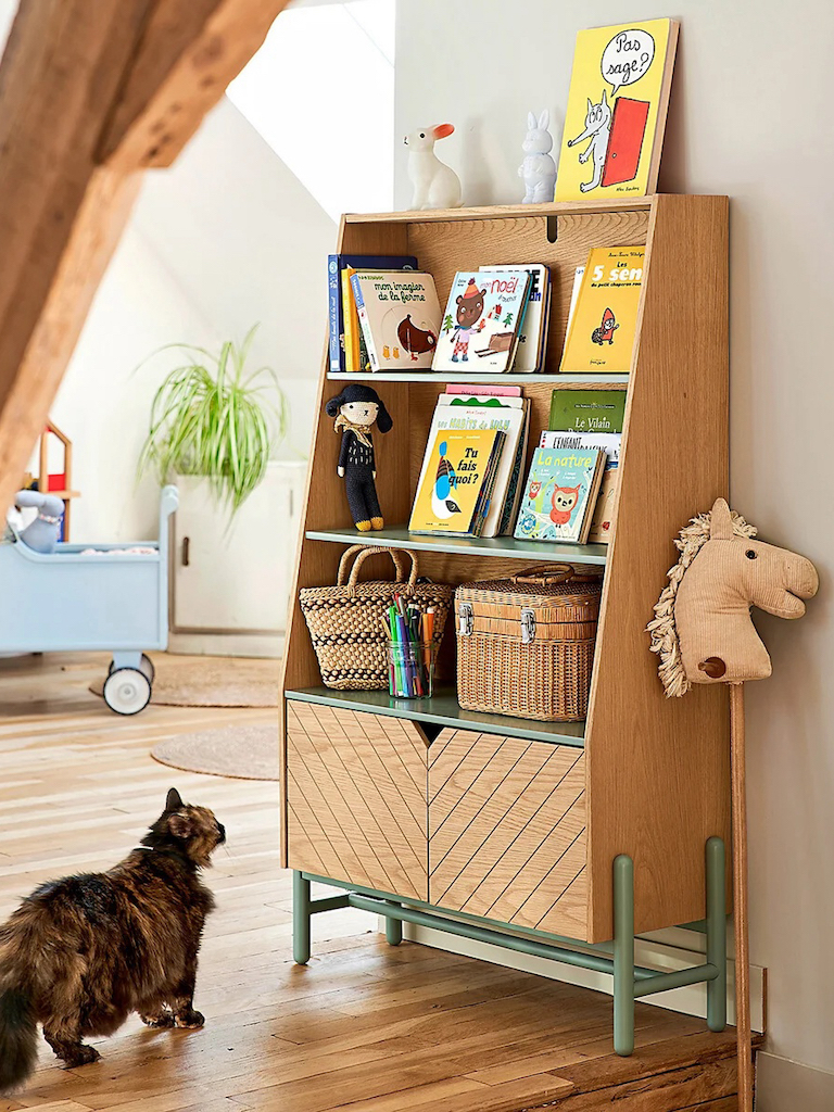 bibliothèque chambre enfant