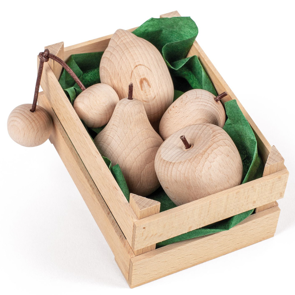fruits en bois jouet