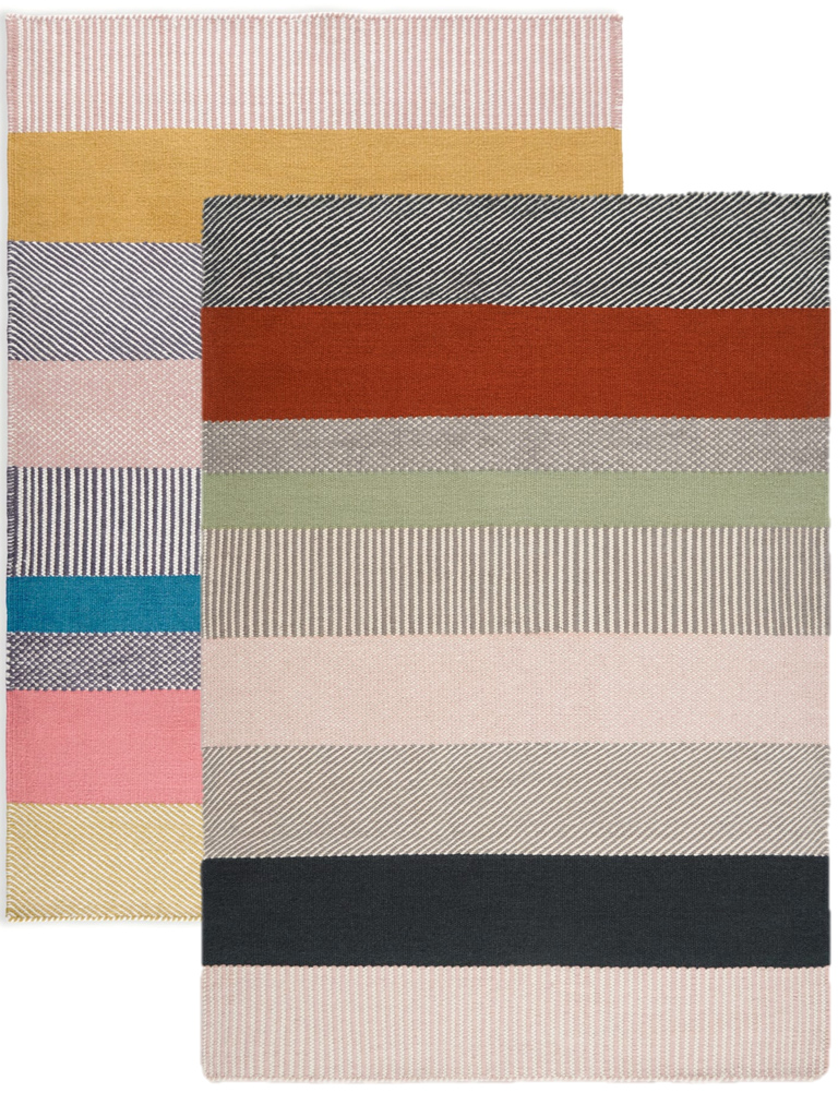 tapis rayures couleur