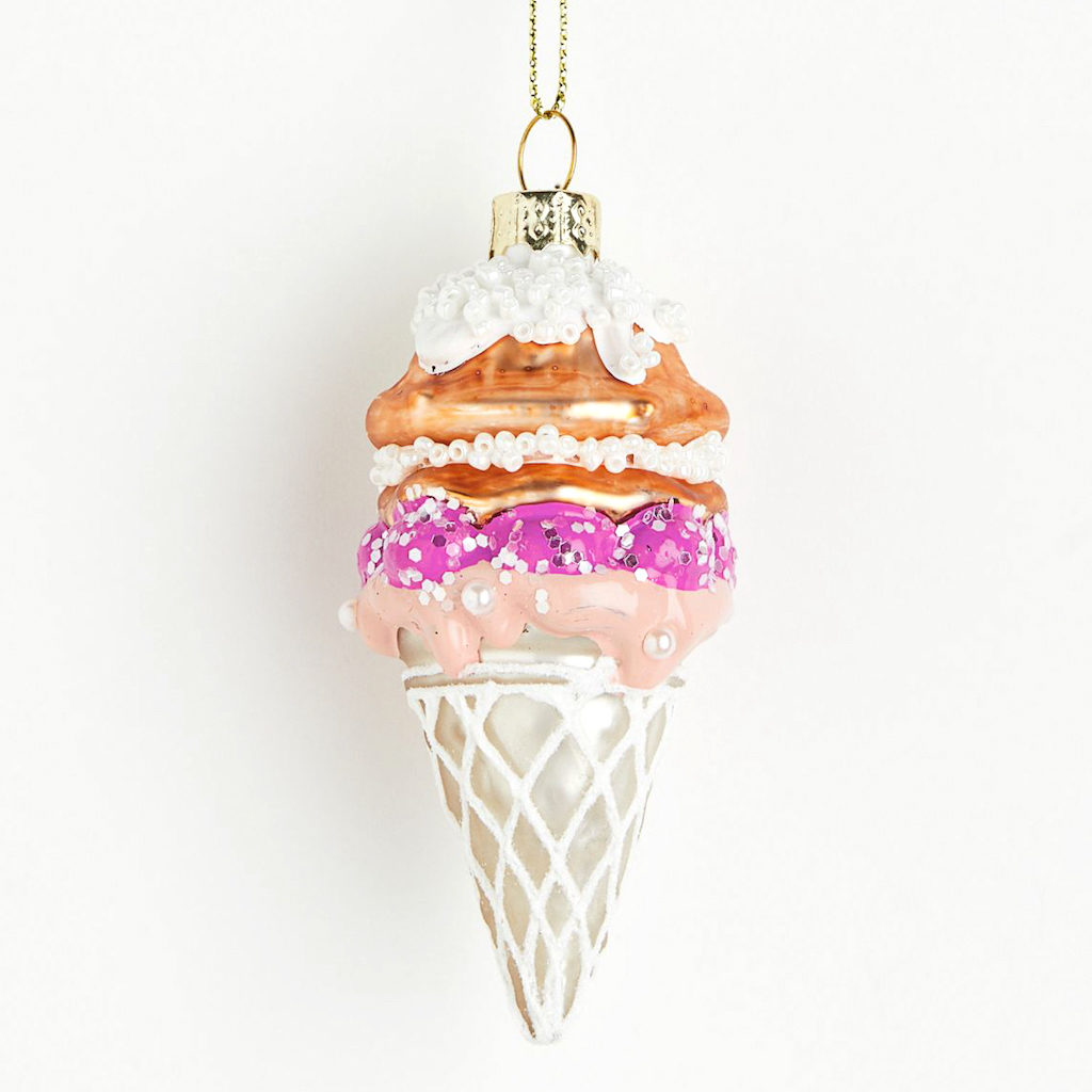 boule de noël cornet de glace