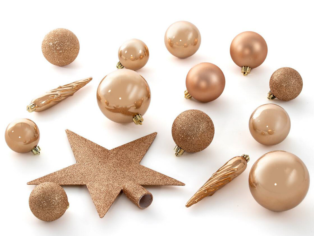 boules de noël terracotta