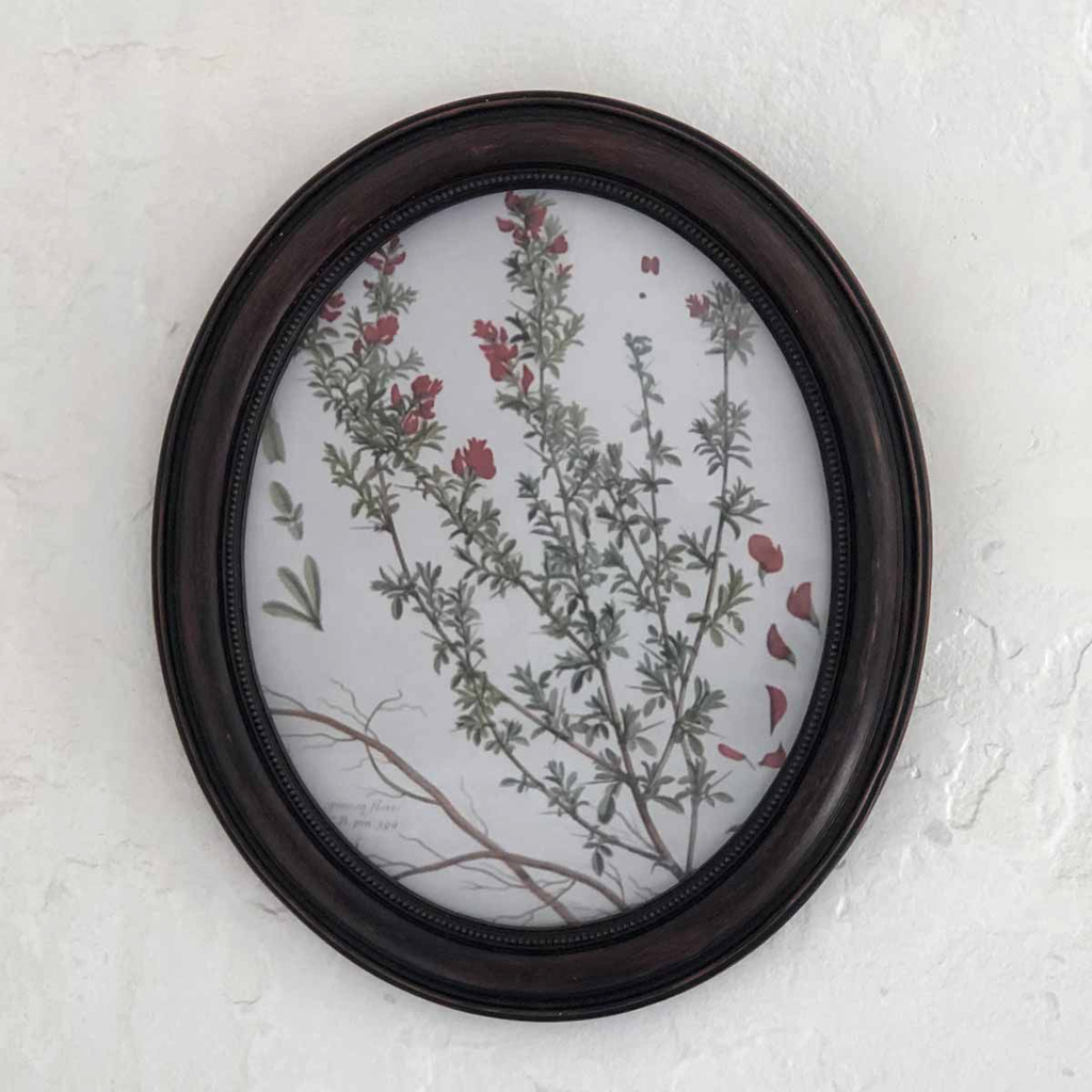 cadre photo ovale brocante