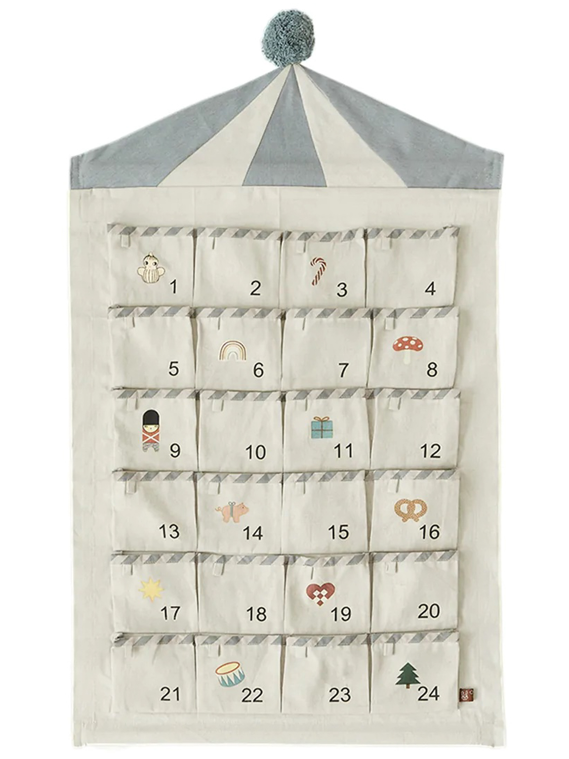 calendrier de l'avent en tissu