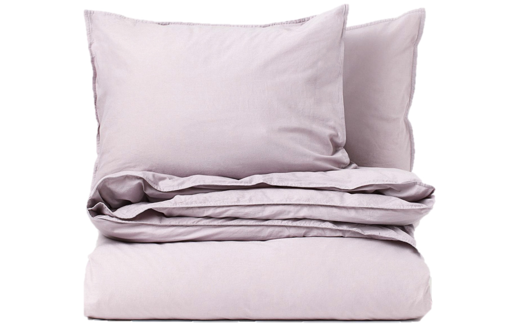 linge de lit mauve