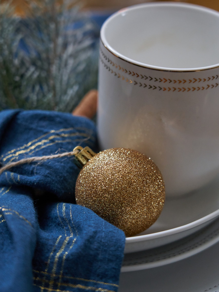 décoration de noël bleu nuit