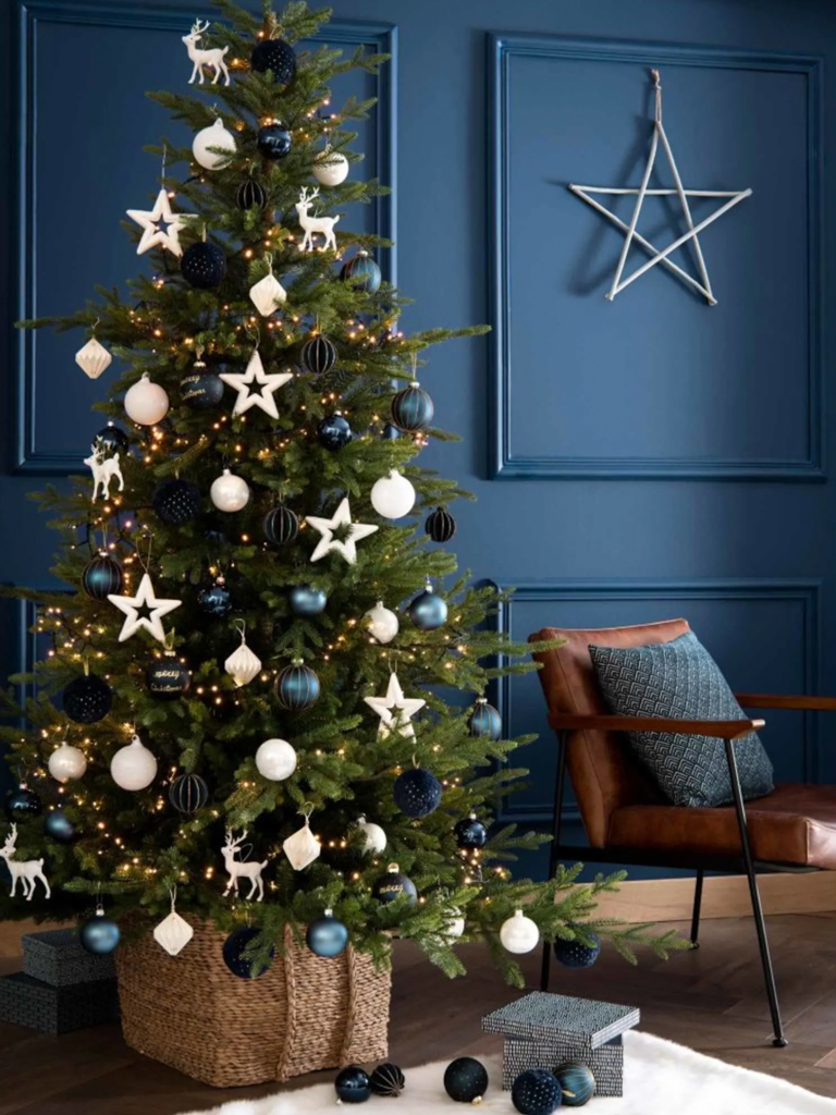 décoration noël bleu