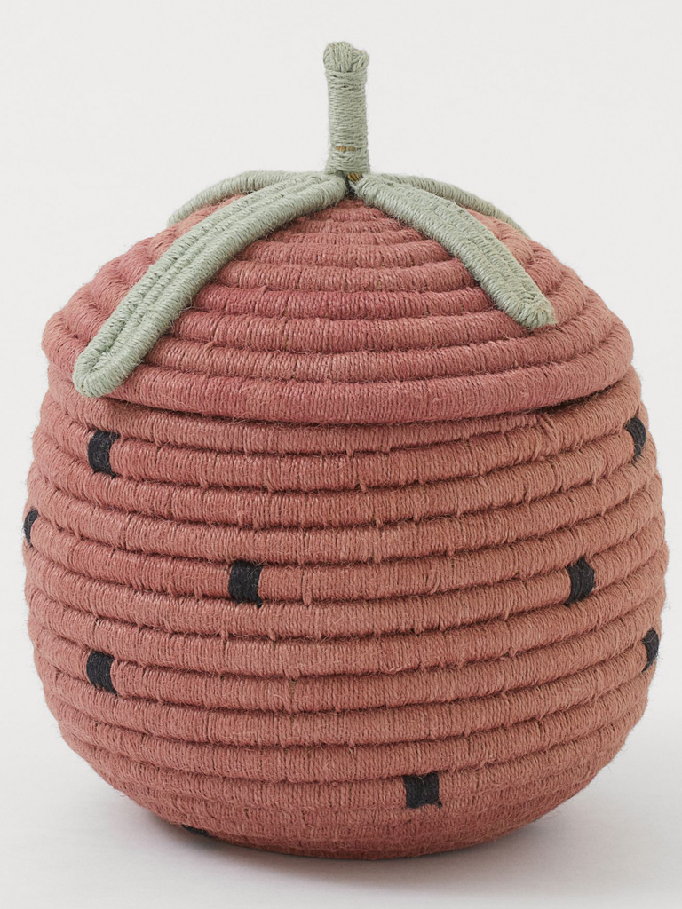 panier à jouets fraise