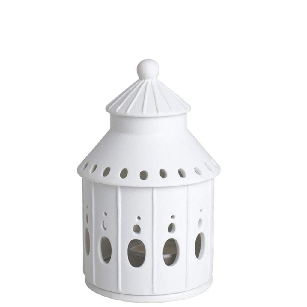 photophore en porcelaine blanche cadeau femme