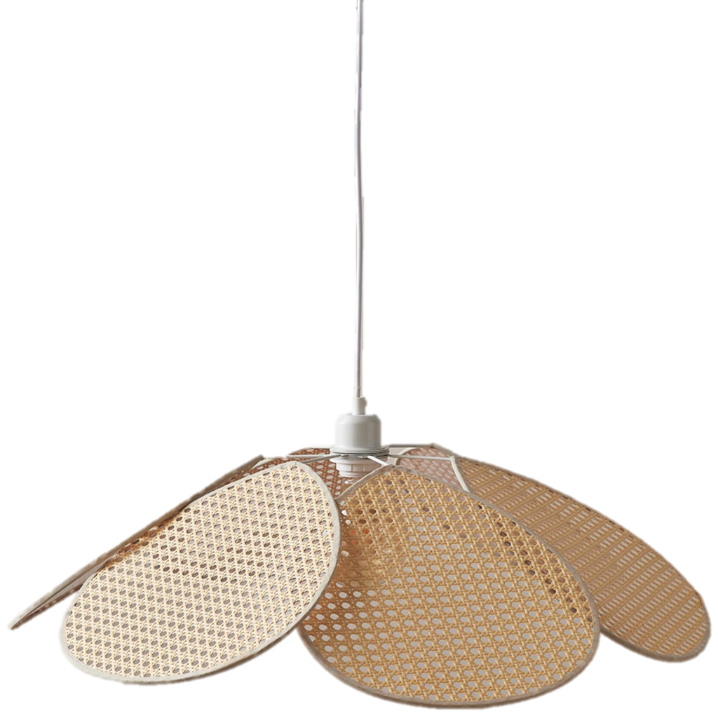 suspension fleur en cannage