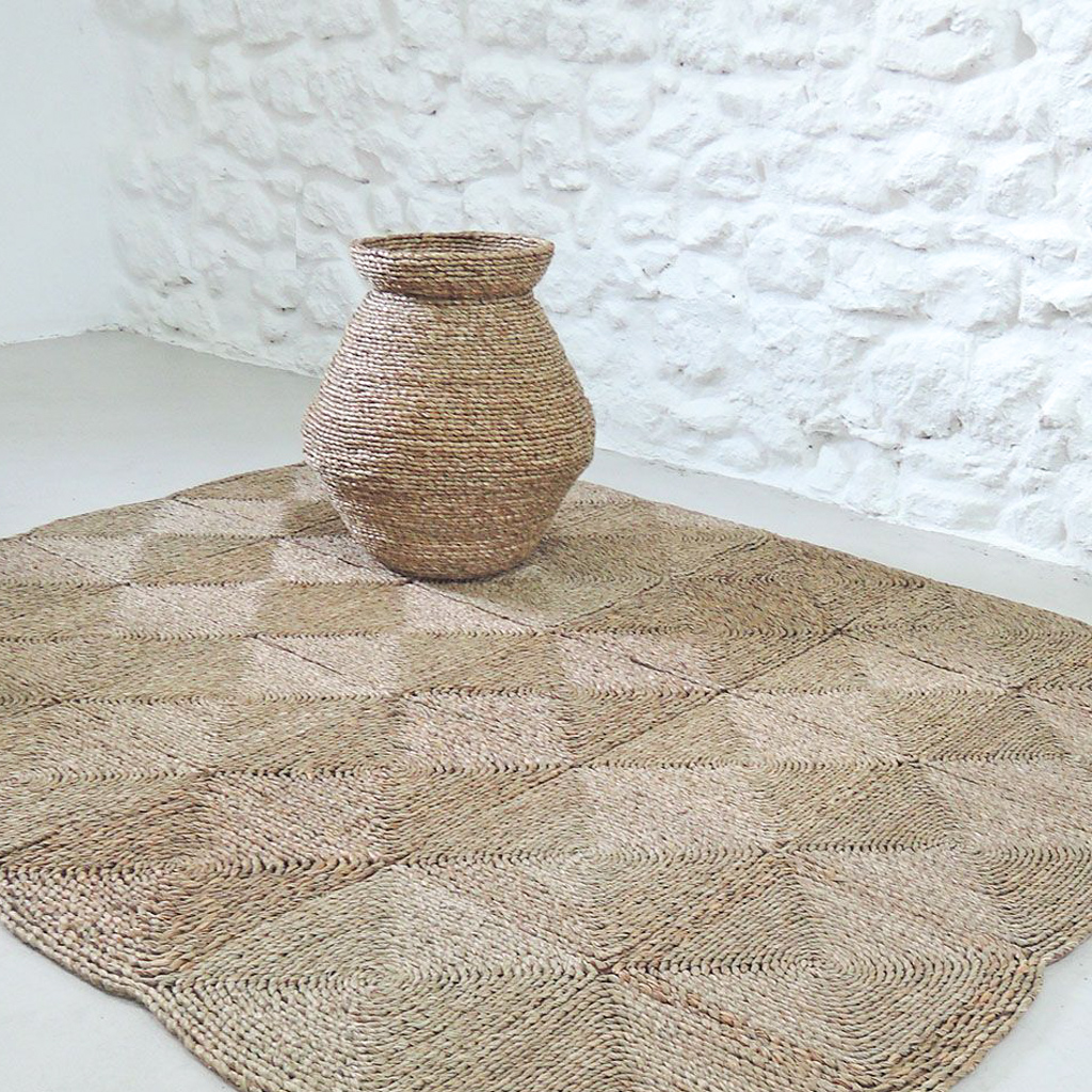 tapis en fibres tressées