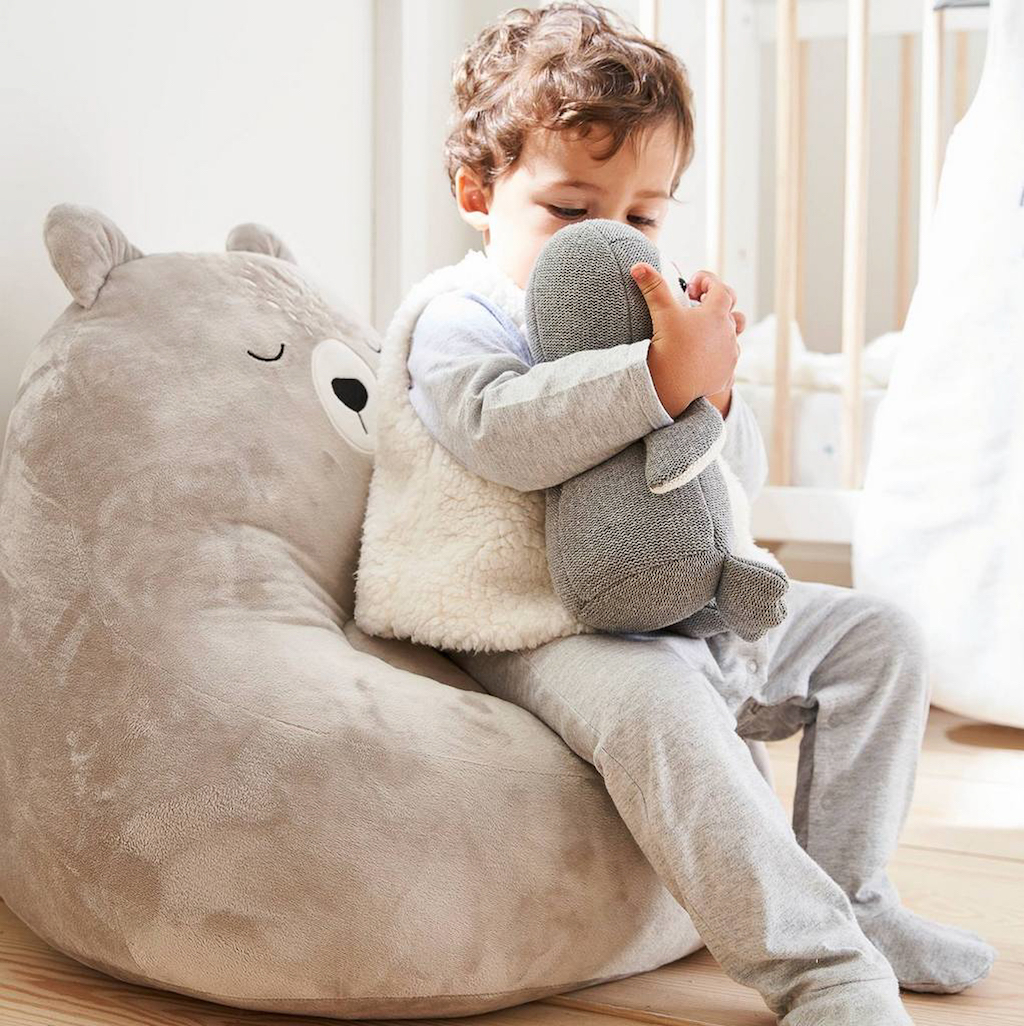 pouf ours enfant