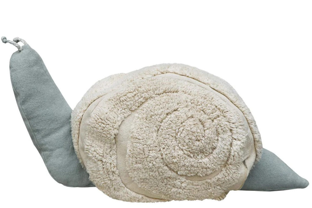 pouf en forme d'escargot