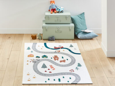 tapis motif circuit enfant