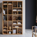 bibliothèque déstructurée en chêne