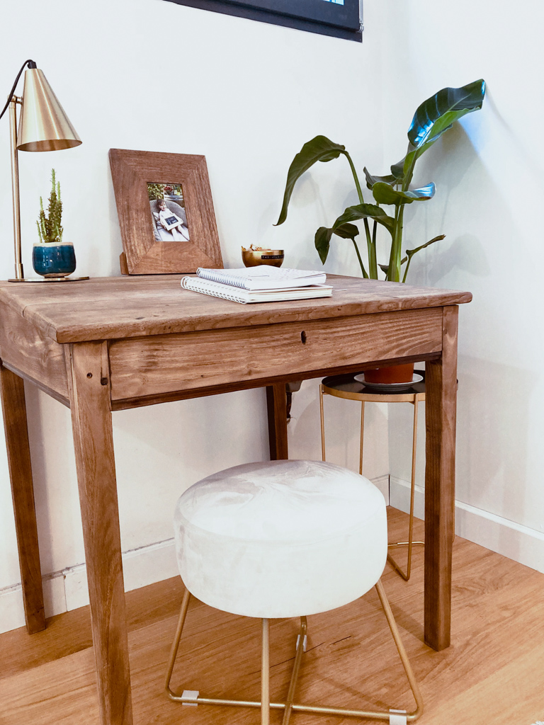 petit bureau brocante bois