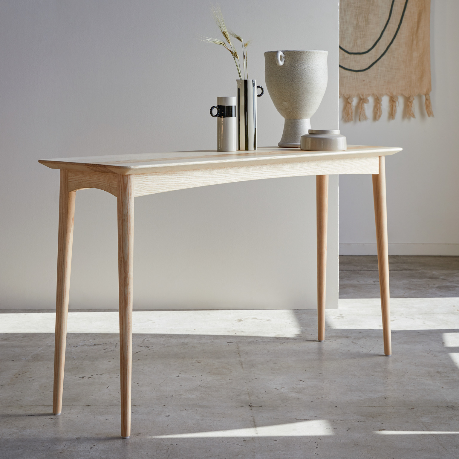 console en bois massif fabrication française