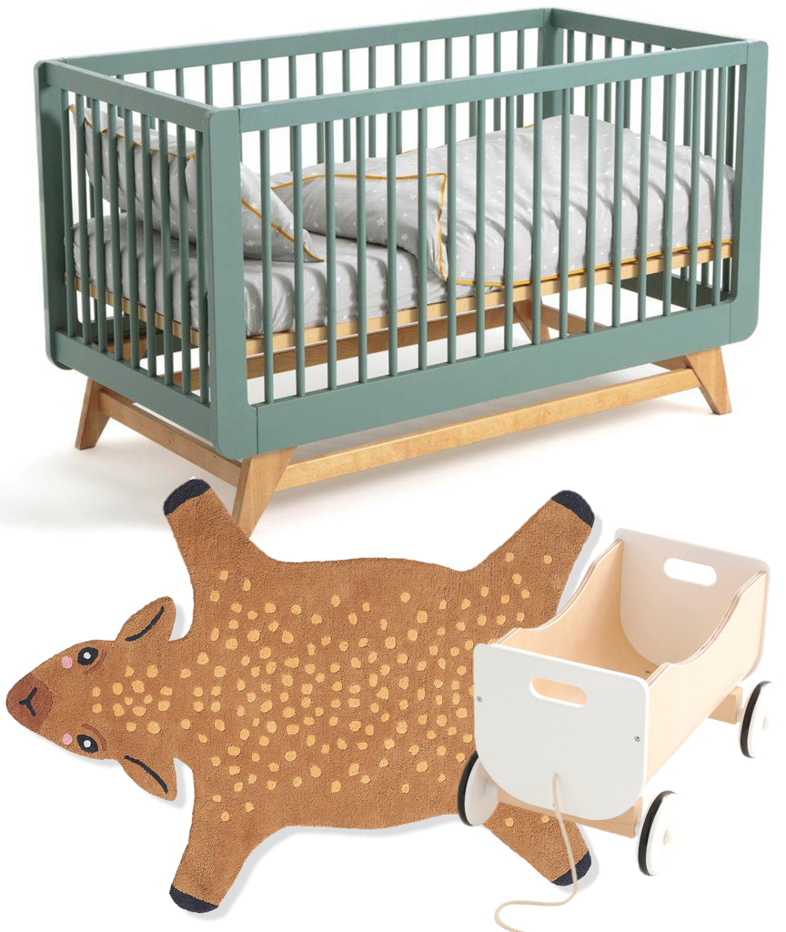 déco chambre bébé vert