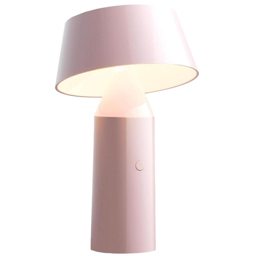 lampe rose pastel