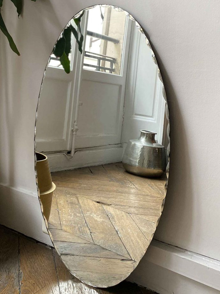 miroir ovale vintage