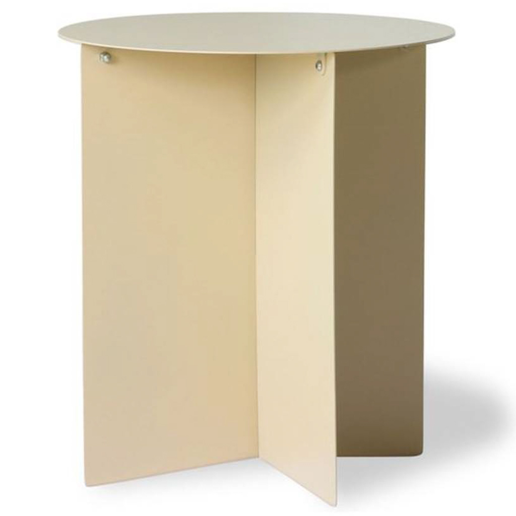 table d'appoint jaune paille