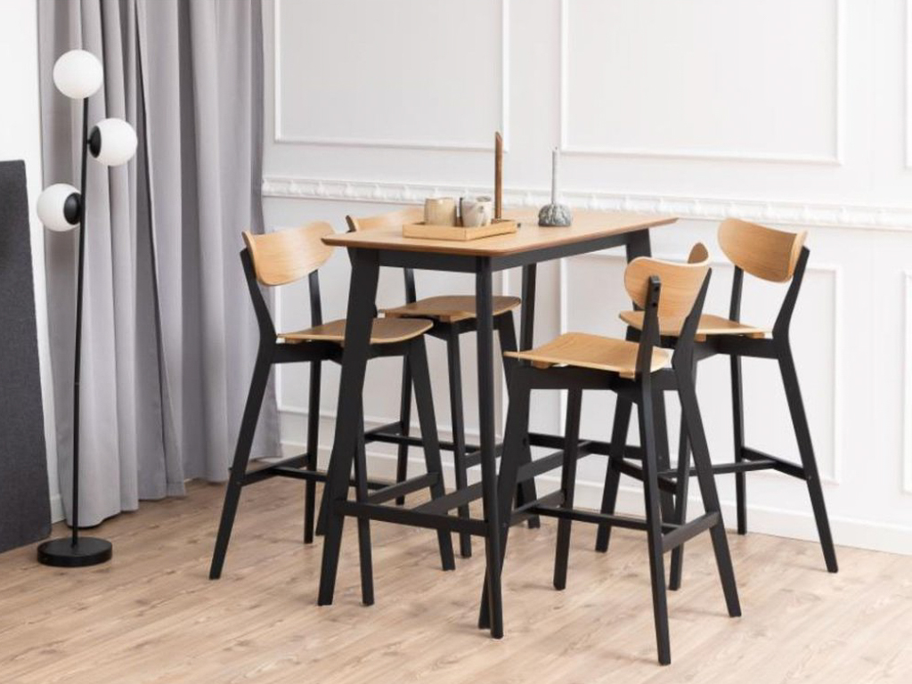 ensemble table haute et chaises de bar