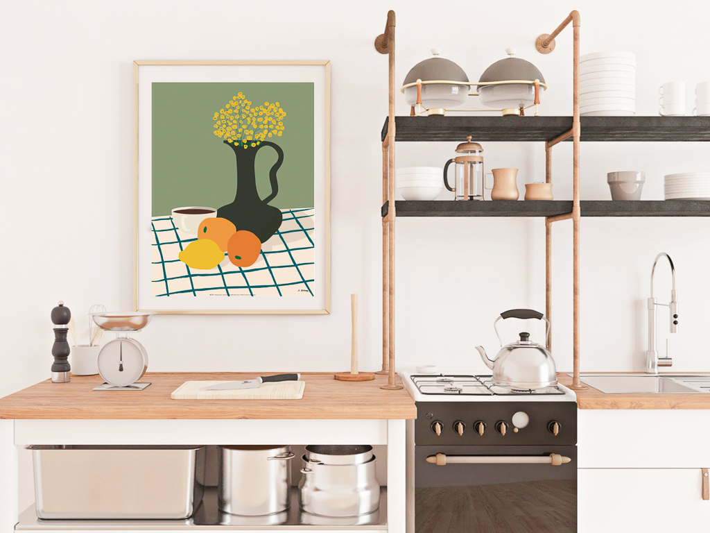 affiche de cuisine moderne