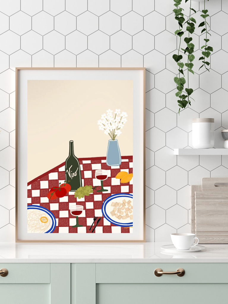 affiche de cuisine moderne