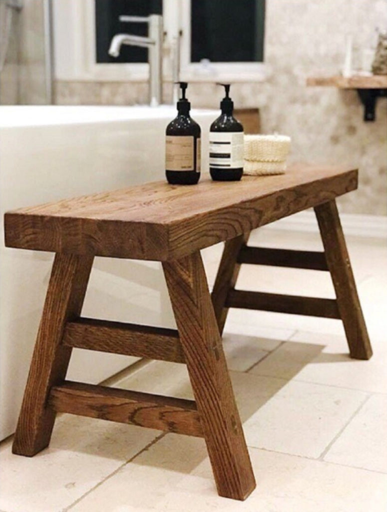 Banc pour salle de promo bain