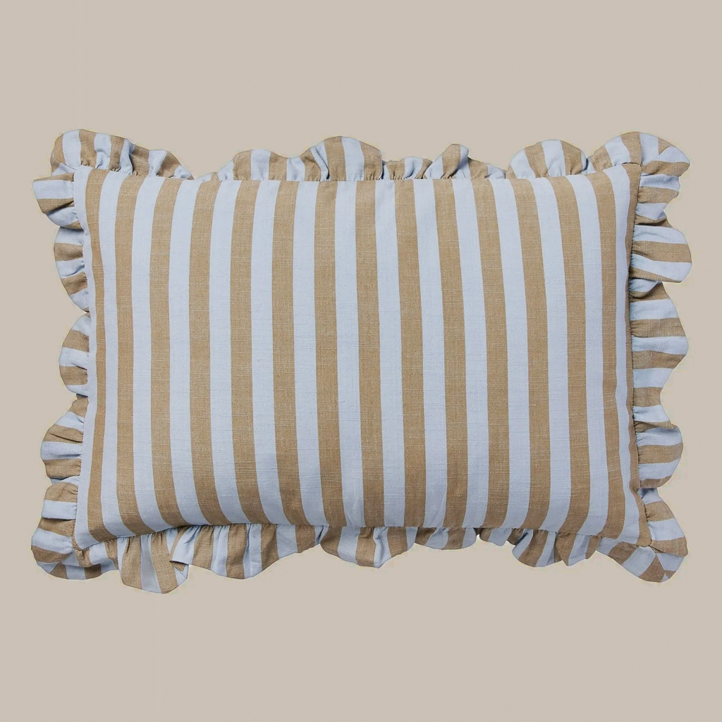 chambre bleu ciel et beige