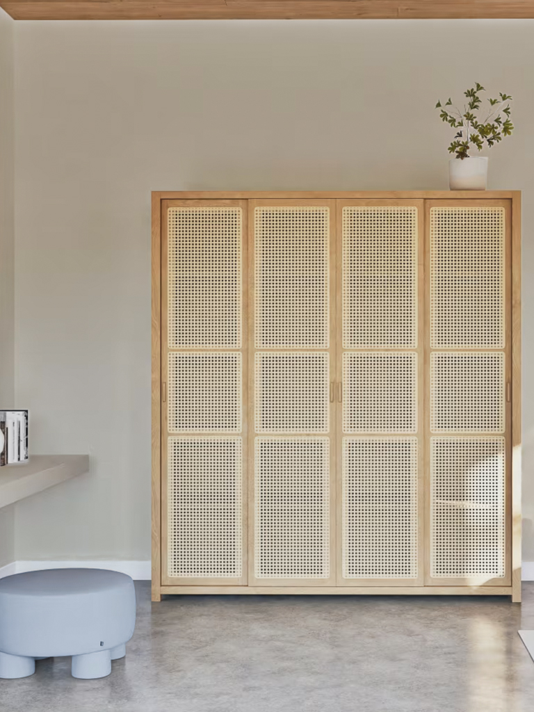 chambre bleu ciel et beige