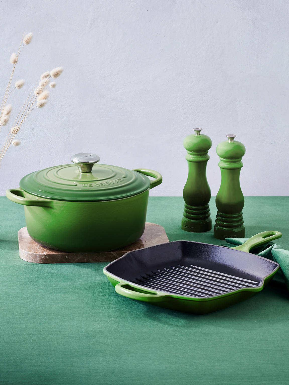 cocotte le creuset verte