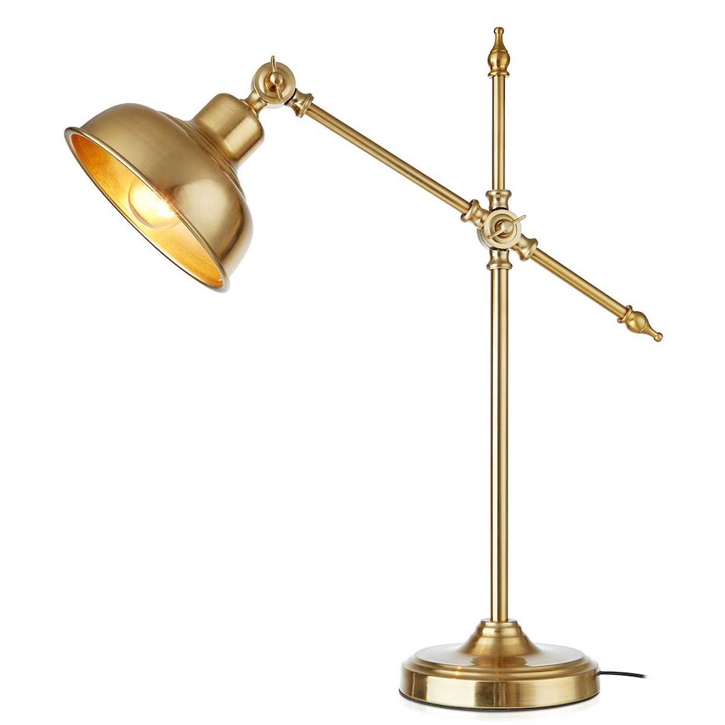 lampe en laiton vintage