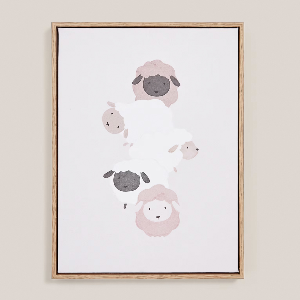 affiche moutons bébé