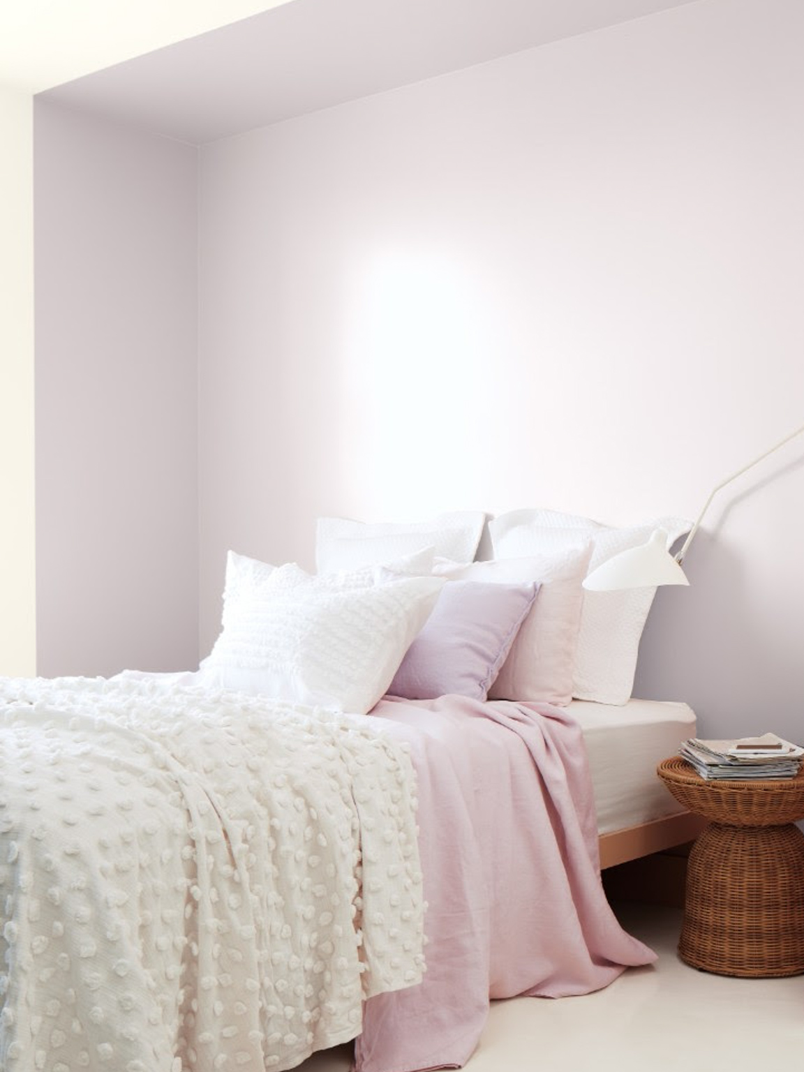 chambre mur lilas