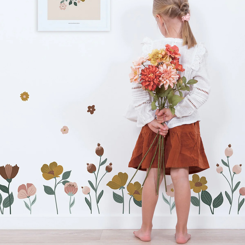 stickers fleurs enfant