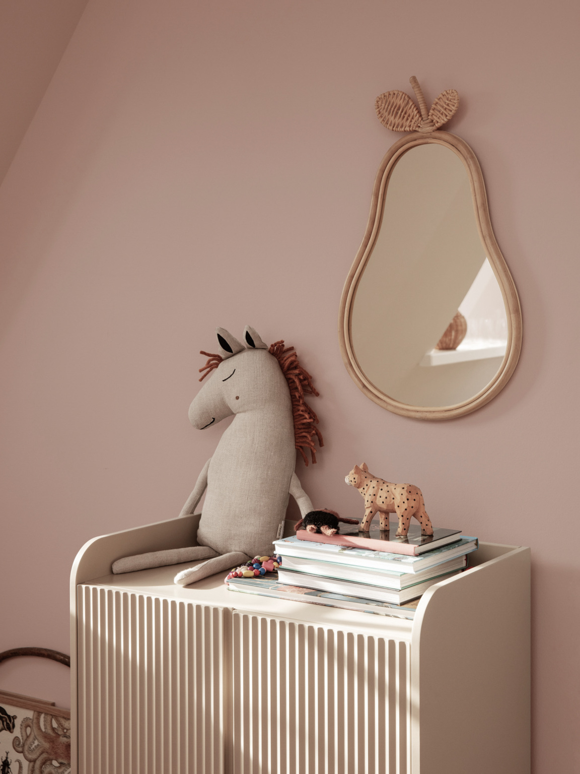 chambre enfant rose beige