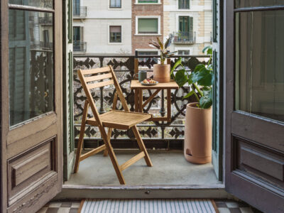 table de balcon rabattable en bois